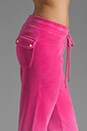 view 5 of 6 Ombre Velour Track Pant in Passion Pink Ombre