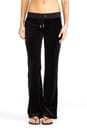 view 1 of 6 J Bling Velour Bootcut Pant in Black