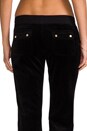 view 6 of 6 J Bling Velour Bootcut Pant in Black