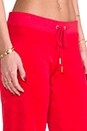 view 5 of 6 Velour Original Leg Pant in Lipstick Red