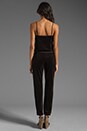 view 4 of 5 Velour Romper in Black
