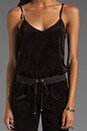 view 5 of 5 Velour Romper in Black