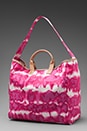 view 1 of 5 Tie Dye Beach Tote in Dragonfruit