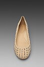 view 5 of 5 Jaclyn Embellished Flat in Nude Kid Suede