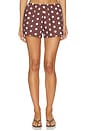 view 1 of 6 SHORT BIBI in Brown Polka Dot