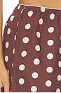 view 6 of 6 SHORT BIBI in Brown Polka Dot