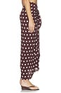 view 3 of 6 Paiges Pareo Skirt in Brown Polka Dot