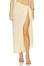 view 1 of 6 FALDA MIDI PAIGES in Butter Yellow