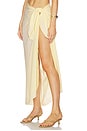 view 3 of 6 FALDA MIDI PAIGES in Butter Yellow
