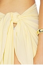view 6 of 6 FALDA MIDI PAIGES in Butter Yellow