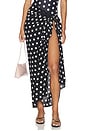 view 1 of 6 JUPE MIDI PAIGES in Polka Dot Noir