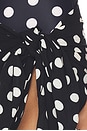 view 6 of 6 JUPE MIDI PAIGES in Polka Dot Noir