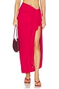 view 1 of 6 Paiges Pareo Skirt in Raspberry Red