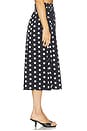 view 3 of 6 FALDA MIDI LIV in Polka Dot Noir