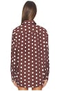 view 4 of 5 CHEMISE JOSEPHINE in Brown Polka Dot