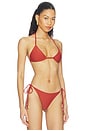 view 2 of 5 HAUT DE MAILLOT DE BAIN TRIANGLE HOLLIS in Burnt Orange