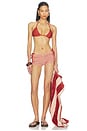 view 5 of 5 HAUT DE MAILLOT DE BAIN TRIANGLE HOLLIS in Burnt Orange