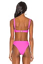 view 3 of 4 Izzy Bikini Top in Positano Pink
