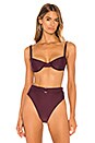 view 1 of 4 Izzy Bikini Top in Aubergine
