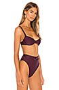 view 2 of 4 Izzy Bikini Top in Aubergine