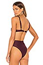 view 3 of 4 Izzy Bikini Top in Aubergine