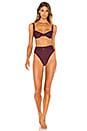 view 4 of 4 Ashley Bikini Bottom in Aubergine