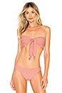 view 1 of 4 TOP BIKINI RAE in Rose Dawn Ribbed