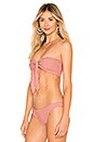 view 2 of 4 TOP BIKINI RAE in Rose Dawn Ribbed