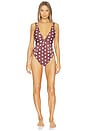 view 1 of 3 Olivia One Piece in Brown Polka Dot