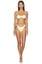 view 4 of 5 BRAGUITA BIKINI BEE in Luxe Crinkle Butter