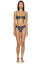 view 4 of 4 BAS DE MAILLOT DE BAIN EDIE in Noir Polka Dot