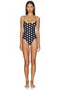 view 1 of 4 BAÑADOR IMEY in Noir Polka Dot