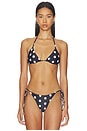 view 1 of 4 TOP BIKINI HOLLIS in Noir Polka Dot