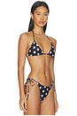 view 2 of 4 TOP BIKINI HOLLIS in Noir Polka Dot