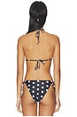 view 3 of 4 TOP BIKINI HOLLIS in Noir Polka Dot