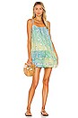 view 1 of 4 Rainbow Cami Dress in Blue & Green