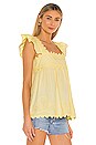 view 2 of 5 Poplin Baby Doll Top in Lemon