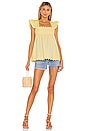 view 4 of 5 Poplin Baby Doll Top in Lemon