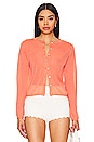 view 1 of 4 Featherweight Cardigan in Neon Coral