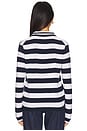 view 3 of 4 Mixed Stripe Polo in Navy & Lily