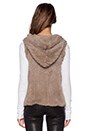 view 4 of 4 Sheered Rabbit Fur Vest in Dust