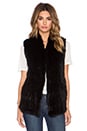 view 2 of 4 Rabbit Fur Vest in Black