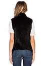 view 4 of 4 Rabbit Fur Vest in Black