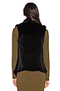 view 4 of 5 GILET LONG EN POIL DE LAPIN in Black