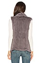 view 3 of 4 Classic Rabbit Fur Shawl Vest in Amethyst