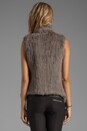 view 3 of 5 Knit Fur Long Vest in Walnut