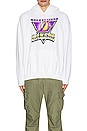 view 3 of 3 Lakers Triangle Flea Market Hoodie in White