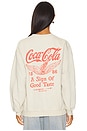 view 3 of 4 Coca Cola Life Tastes Good Sweatshirt in Sand