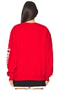 view 3 of 4 F1 White Car Sweatshirt in Washed Red