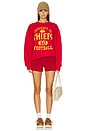 view 4 of 4 Chiefs Property Crew Fleece Sweatshirt in Red
